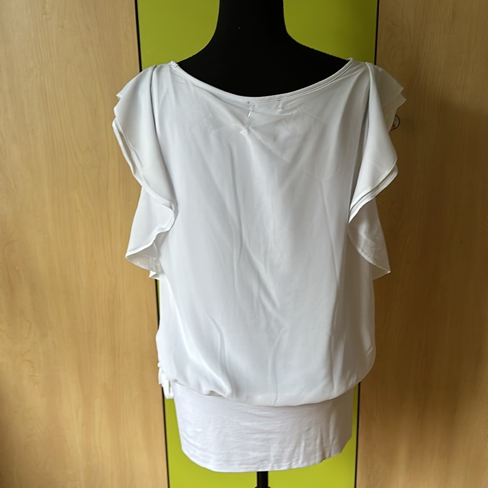 Gorgeous White Ruffled Top - Picture 3 of 10